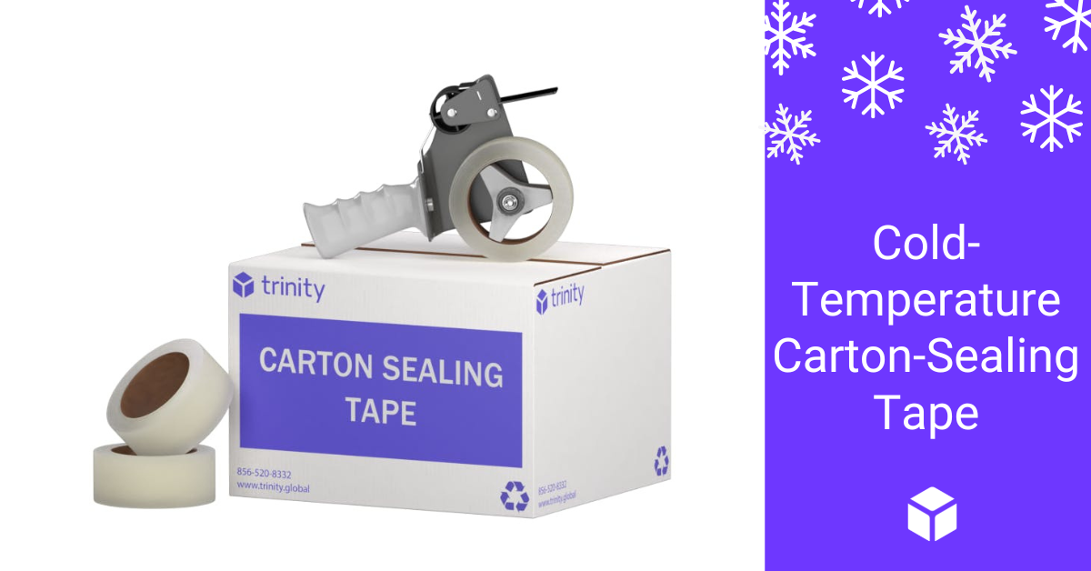Cold-temperature carton-sealing tape