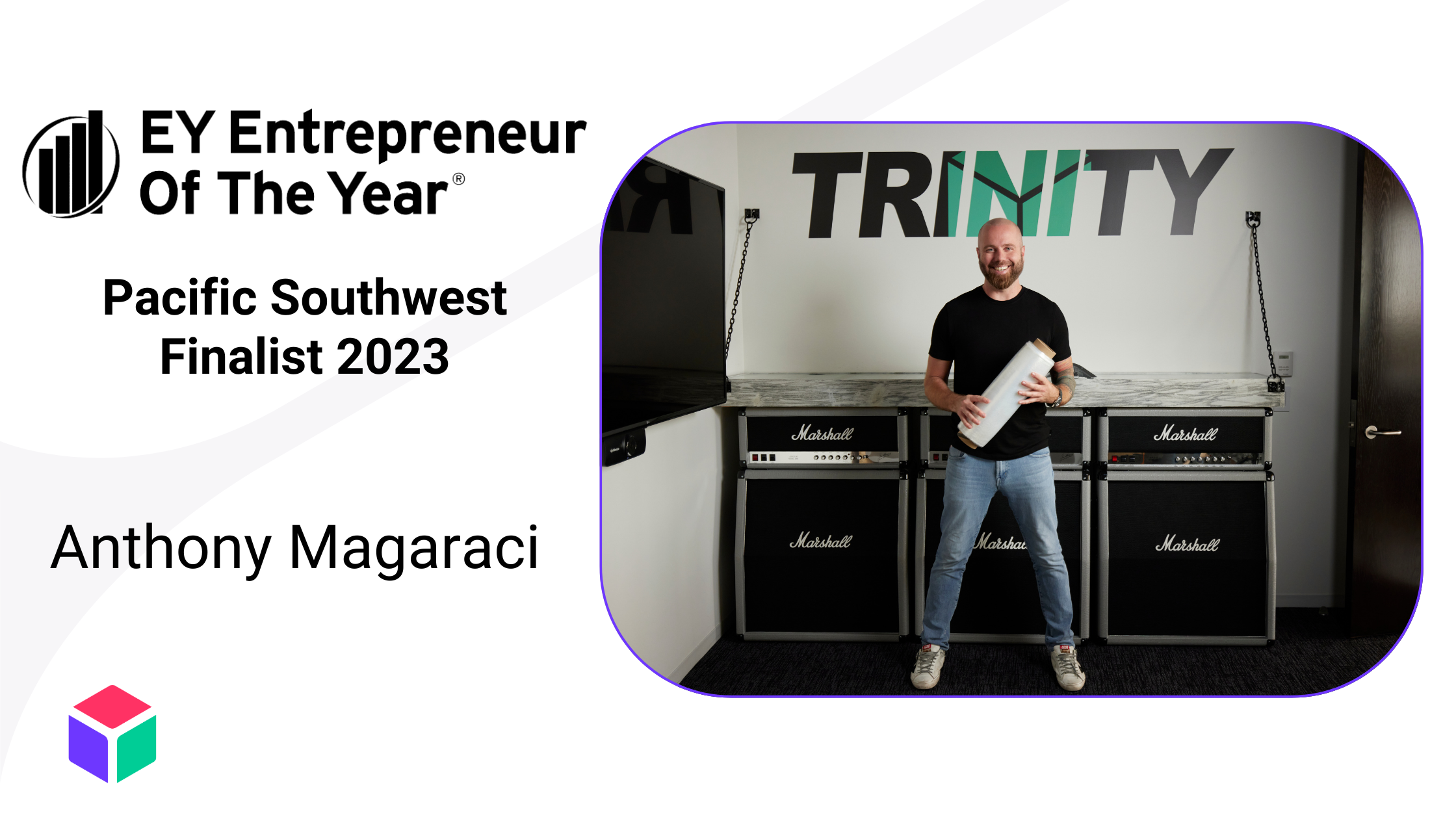 Anthony Magaraci, founder and CEO of Trinity Packaging Supply, has been named a finalist for EY's Entrepreneur of the Year Pacific Southwest 2023 Award.