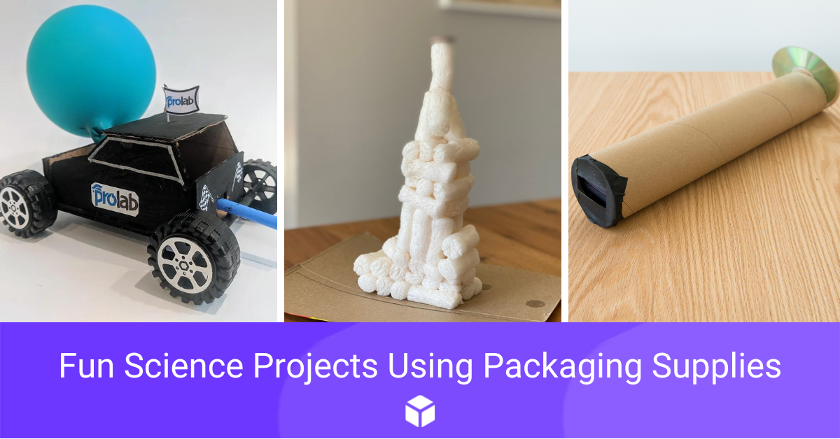 Fun science projects using packaging supplies